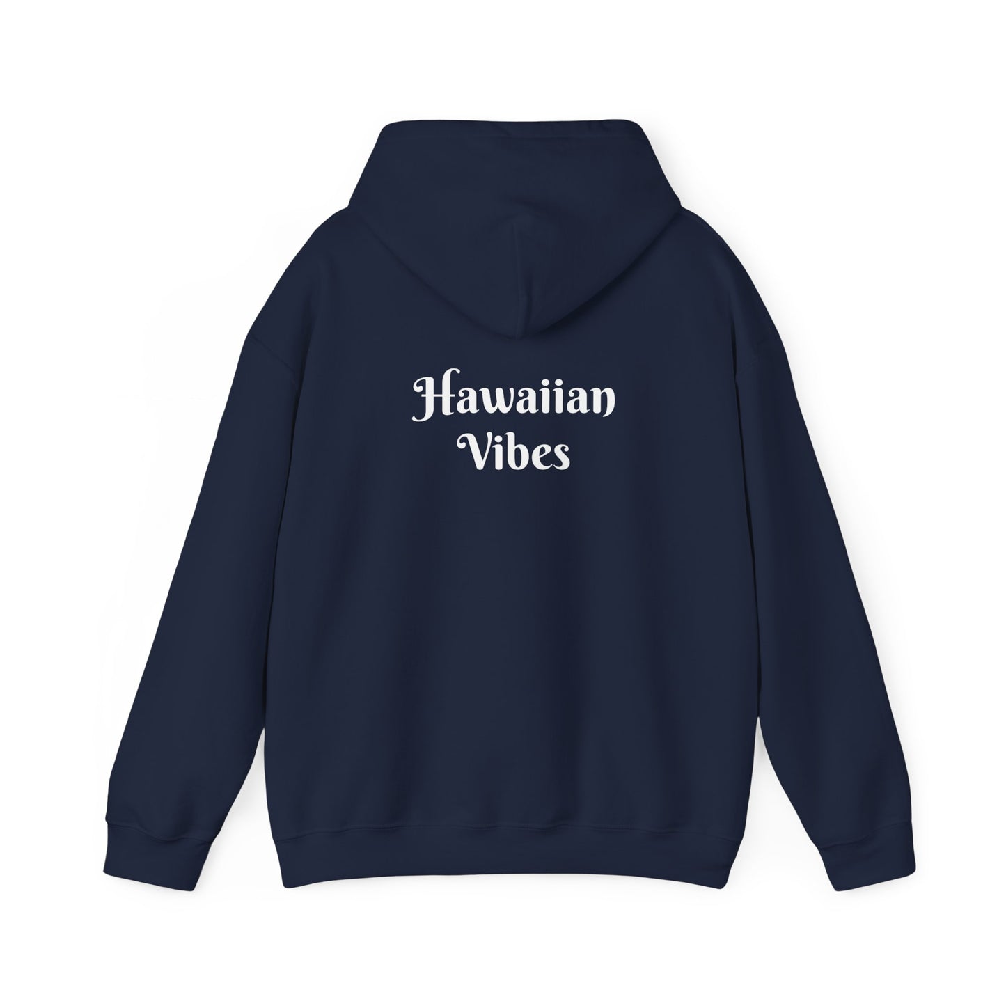 Unisex Heavy Hoodie Hawaiian Vibes Royal Blue